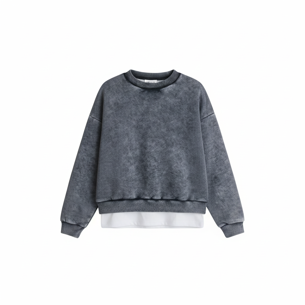 Street Jam- Grey Washed Top