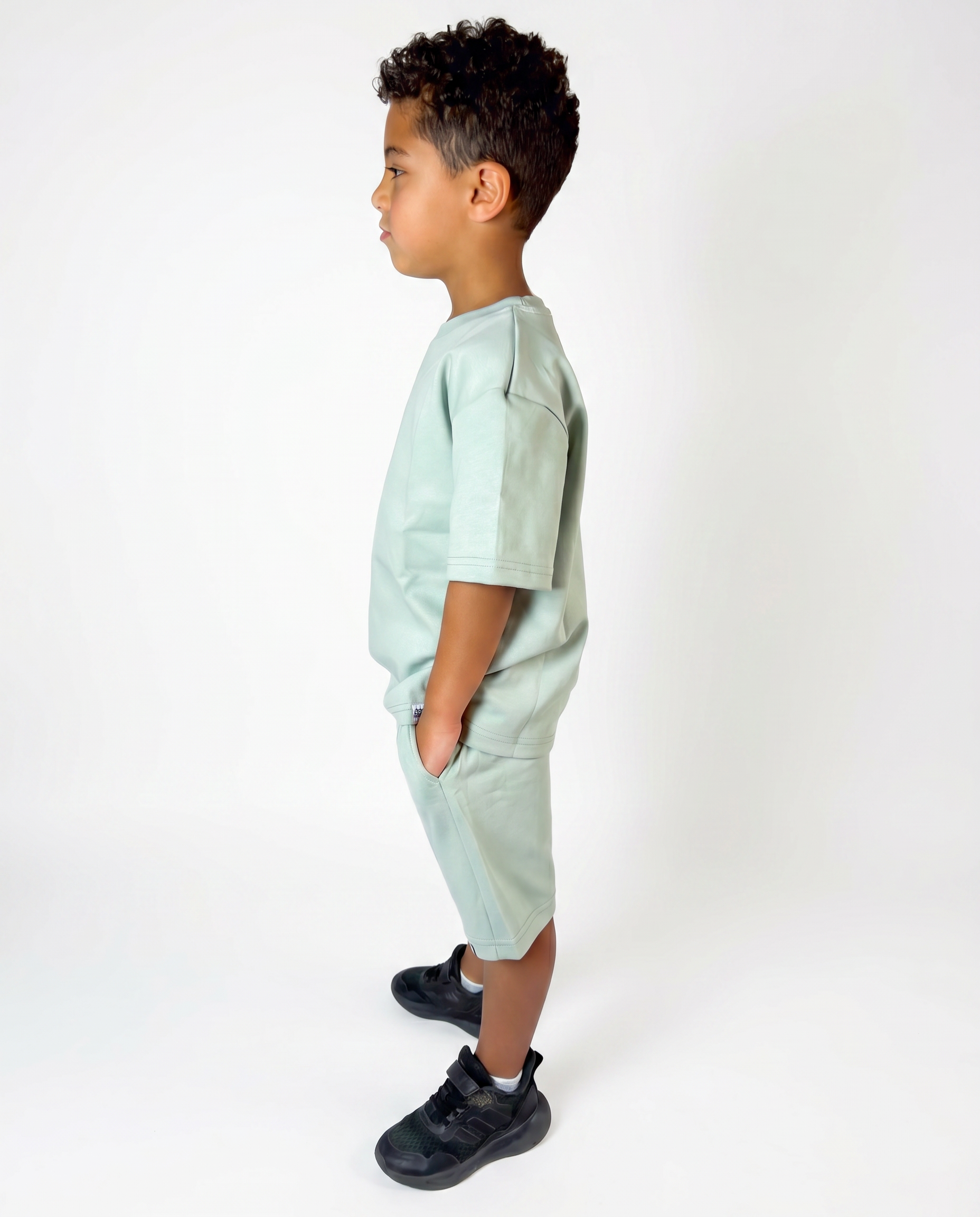 Lined Mint Green Set