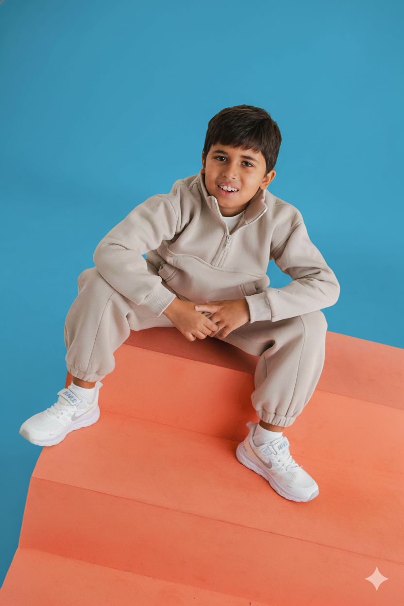 ⁠Urban Zip Set- Beige