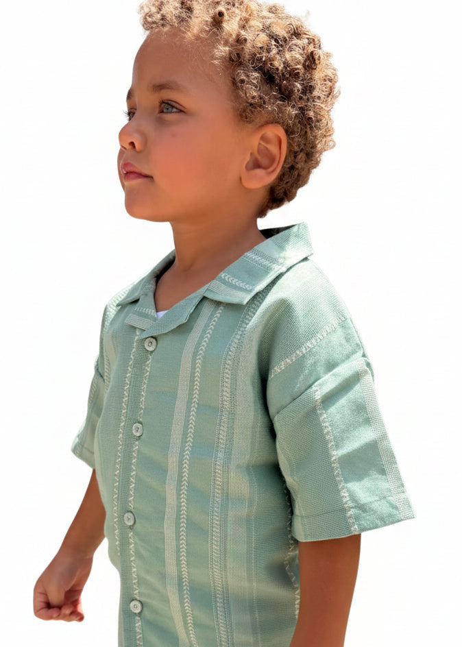 Linen Mint Shirt