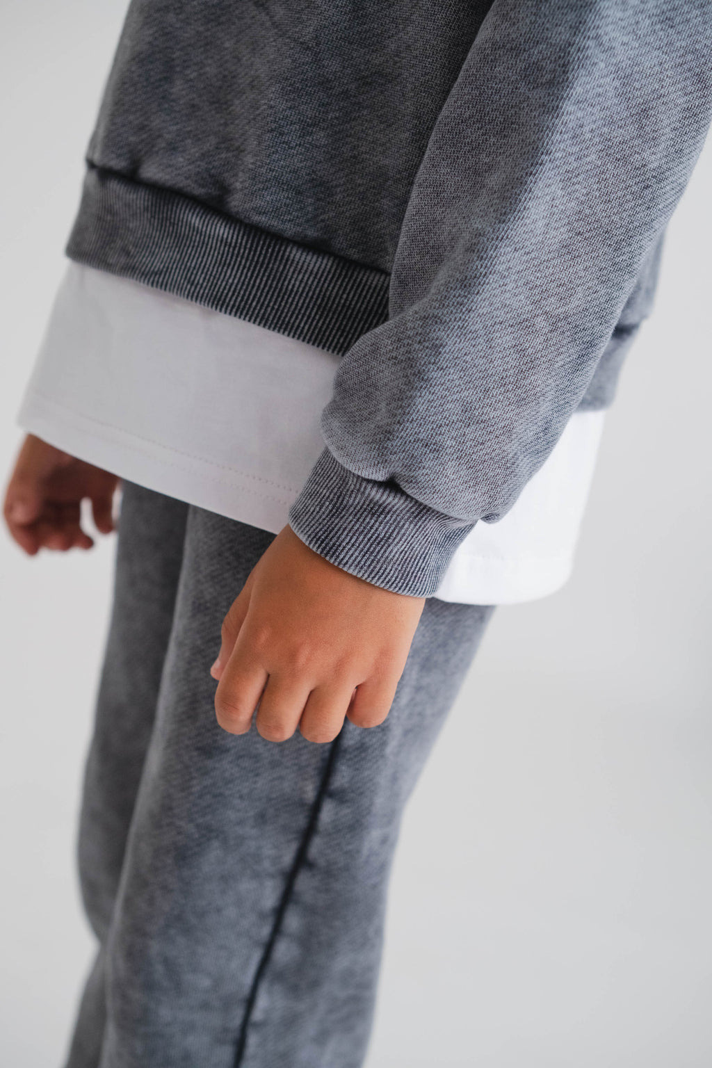 Street Jam- Grey Washed Top