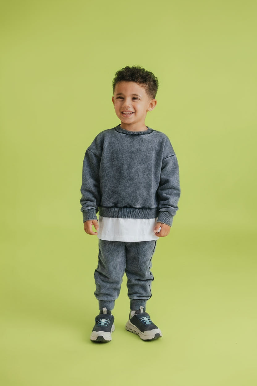 Street Jam- Grey Washed Set