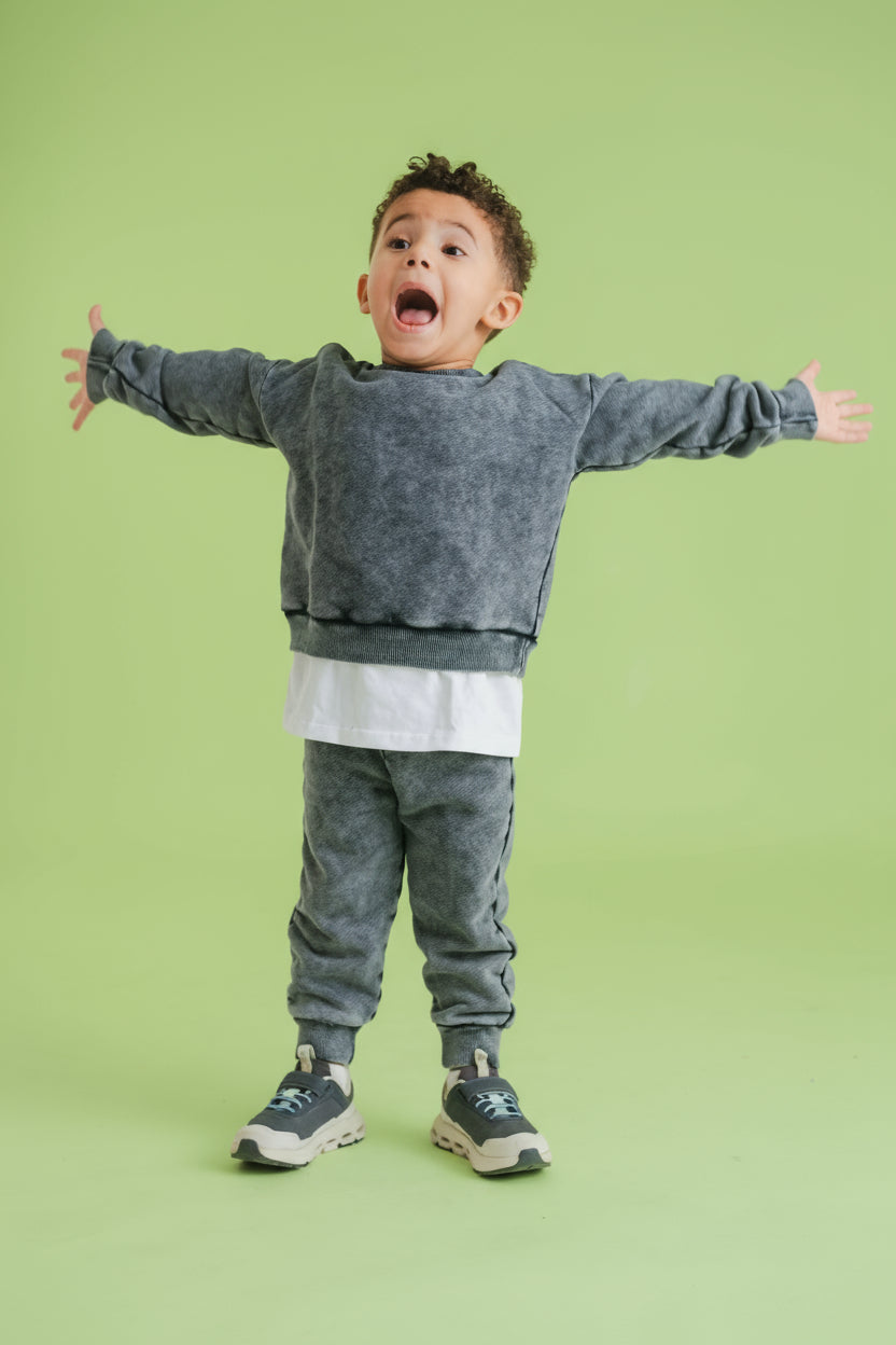 Street Jam- Grey Washed Set